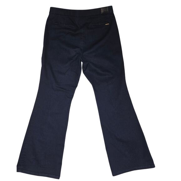Anne Klein Dark Blue Stretch Cotton Bootcut  Pull-On | Size L - Picture 2 of 4